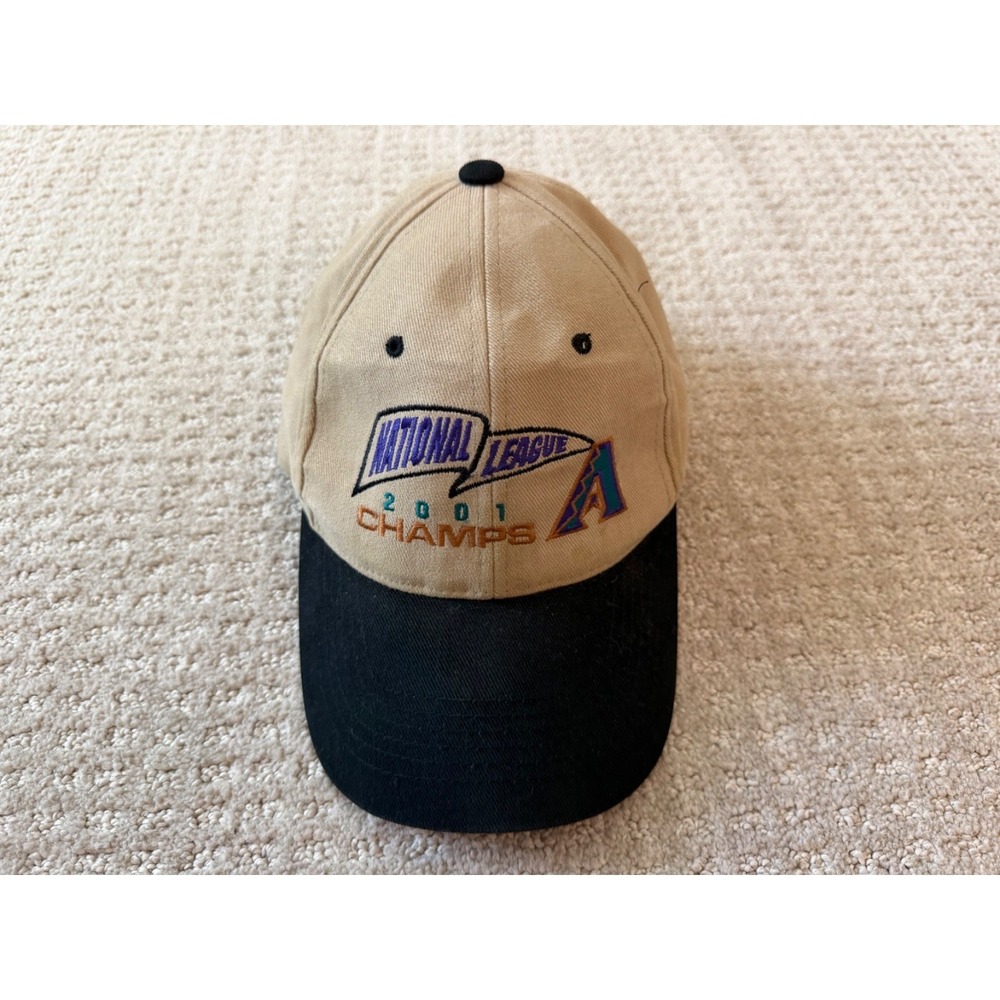 Vtg Arizona Diamondbacks 2001 Champs National League Logo Baseball Dad Cap